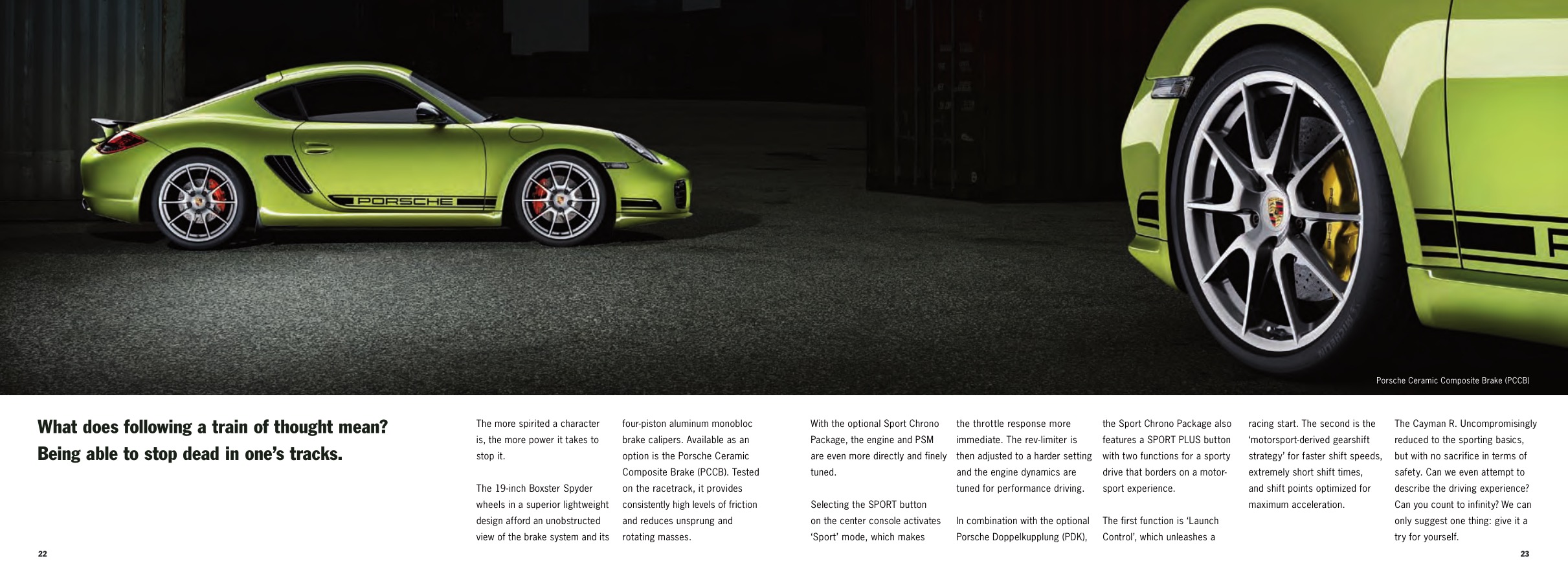 2011 Porsche Cayman R Brochure Page 18